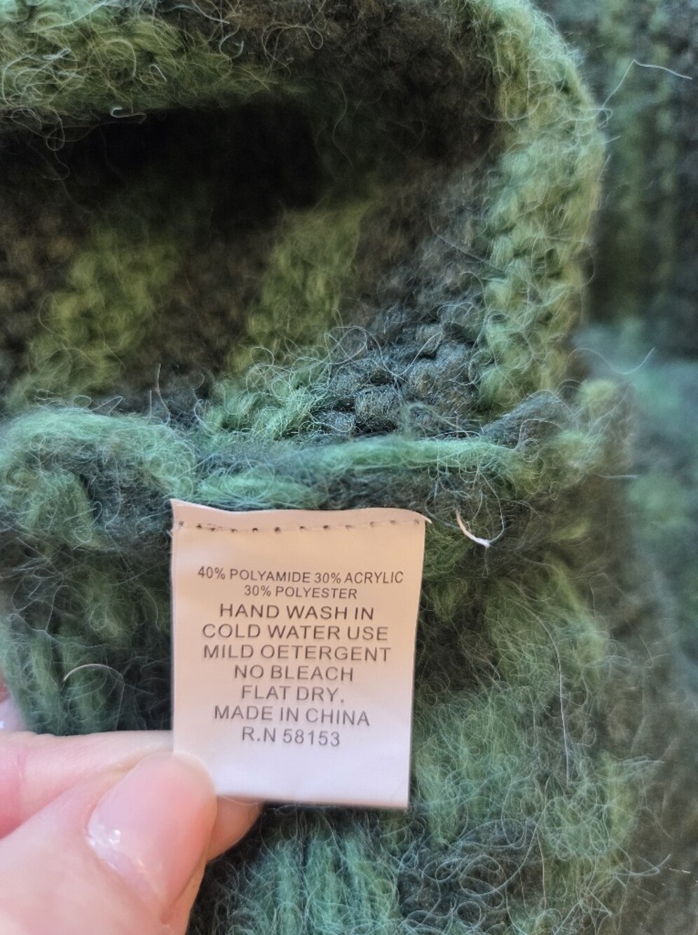 RAGA Anthropologie Emerald City Cardigan Green Vneck Button Checkered Stripes 1X - Picture 8 of 8